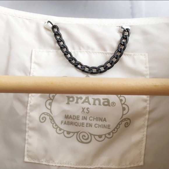 Prana good luxe White Furry Full Zip Jacket Great‎ - Picture 7 of 14